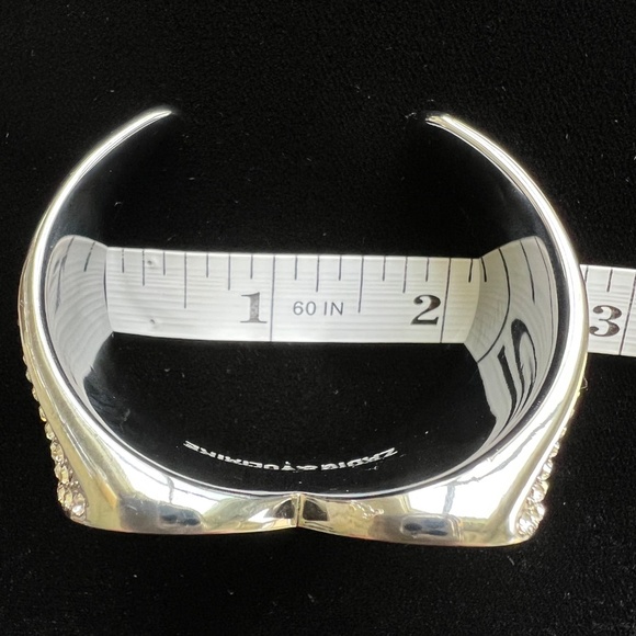 Zadig & Voltaire - Crystal Heart - Idol Strass Cuff Bracelet NWT Gorgeous! - Picture 13 of 14